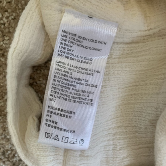 Urban Outfitters White Cropped Cinched Middle - Picture 7 of 7